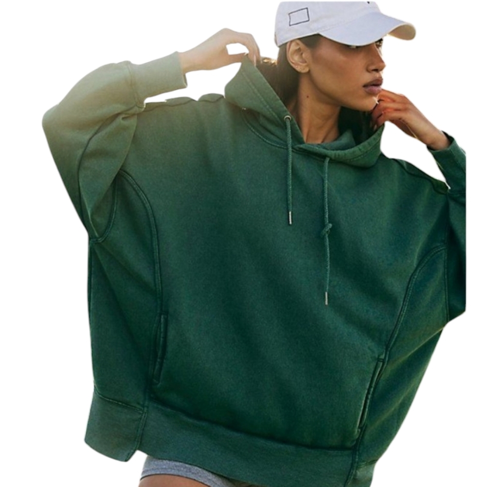 Free People Sprint to the Finish Green Hoodie - Picture 3 of 4